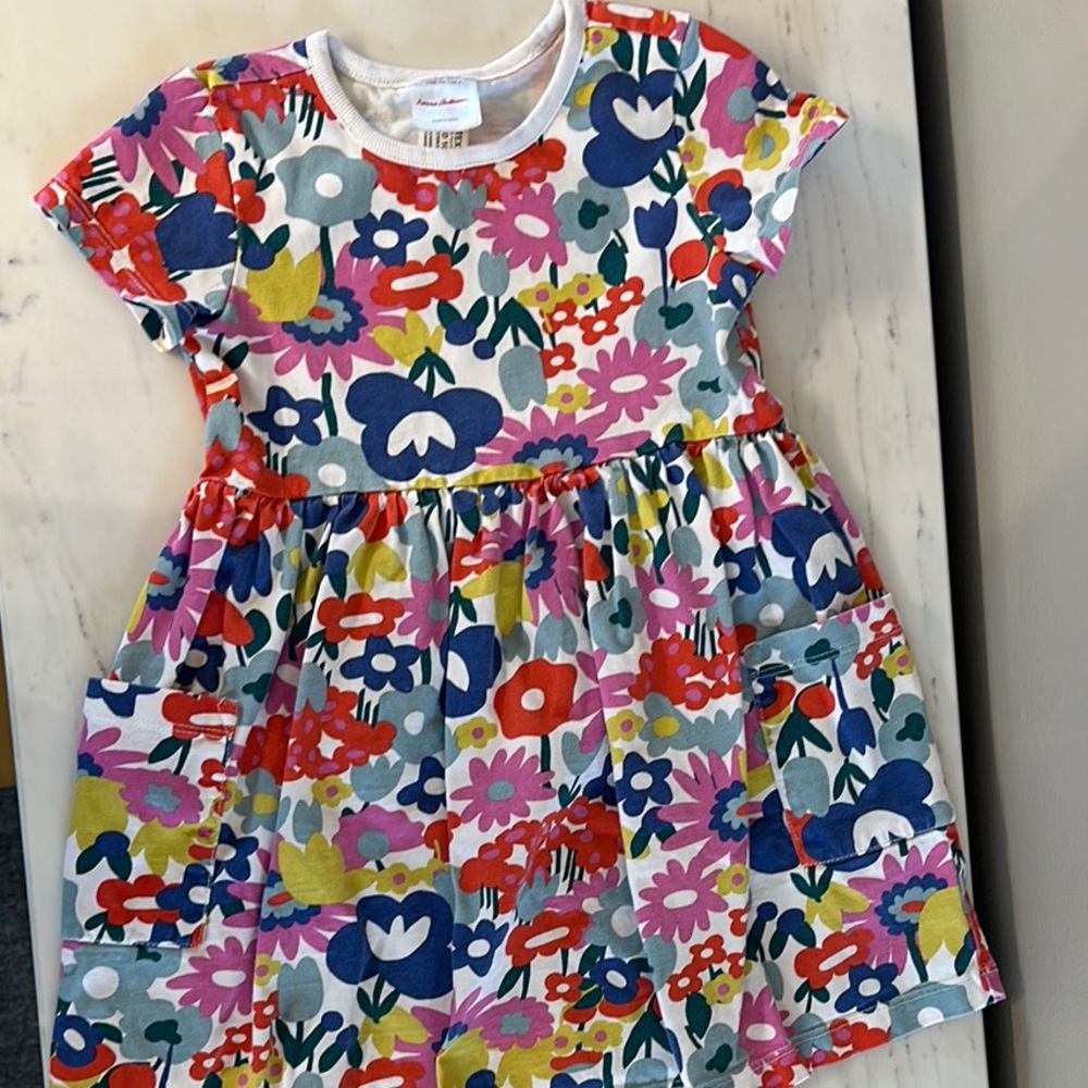 Hanna Andersson 4T Colorful Floral Dress